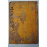 1941년 나주오씨세보(羅州吳氏世譜)수권 1책