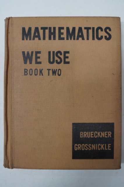 1954년 미국간행 MATHEMATICS WE USE