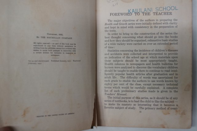 1935년 미국간행 LIVING HEALTHFULLY