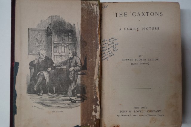 1849년 Edward Bulwer Lytton 캑스턴가의 사람들 The Caxtons
