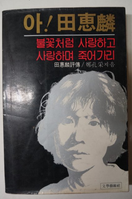 1982년초판 정공채(鄭孔采) 아!田惠麟 : 불꽃처럼 사랑하고 사랑하며 죽어가리