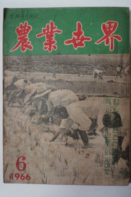 1966년 농업세계(農業世界) 6월호