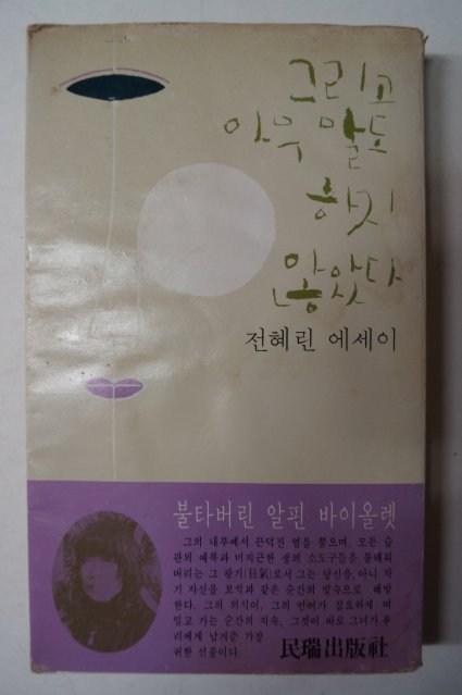 1979년 전혜린 그리고 아무말도 하지 않았다