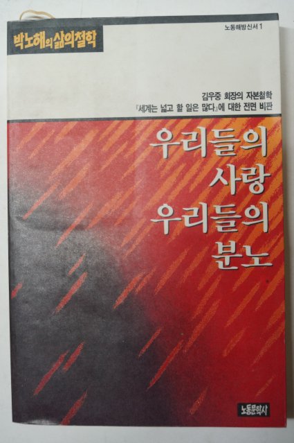 1989년 박노해 우리들의 사랑 우리들의 분노