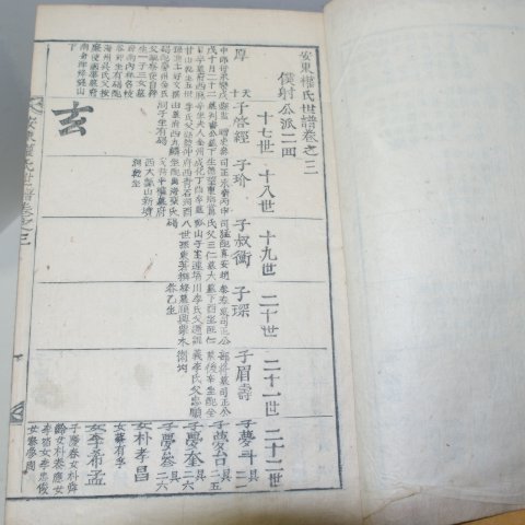 1907년(광무11년) 목활자본 안동권씨세보(安東權氏世譜) 43책