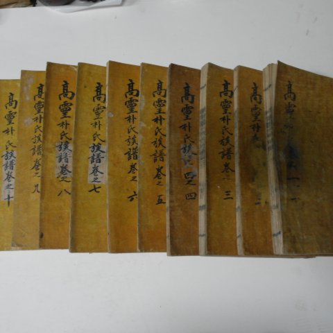 1900년(광무4년) 목활자본 고령박씨족보(高靈朴氏族譜) 10책완질