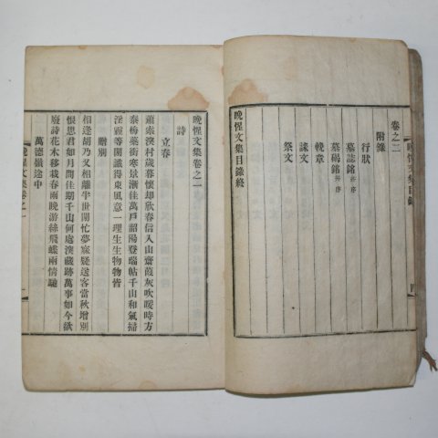 1914년 이용구(李龍九) 만성문집(晩惺文集)2권1책완질