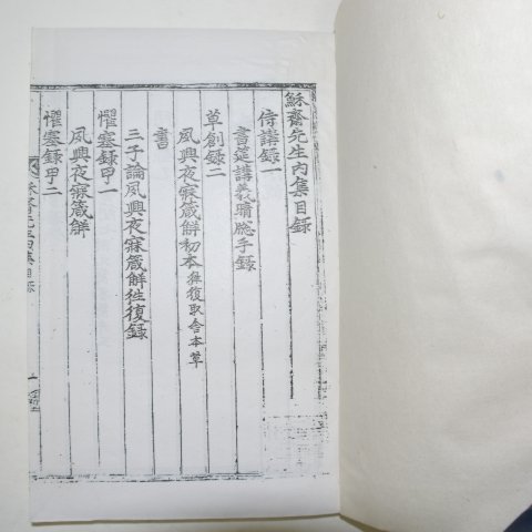 목판영인본 노수신(盧守愼) 소재선생문집(소齋先生文集)4책완질