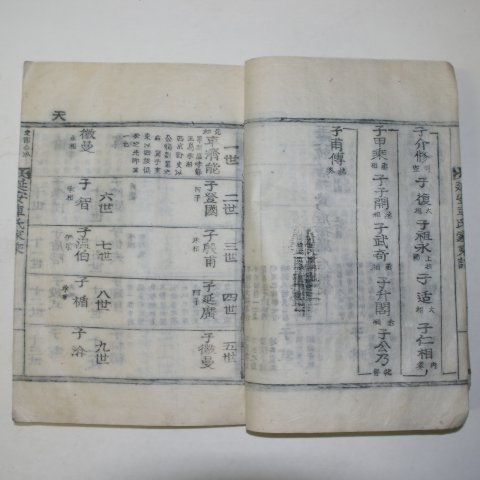 목활자본 연안차씨문절공파가승보(延安車氏文節公派家乘譜)1책완질