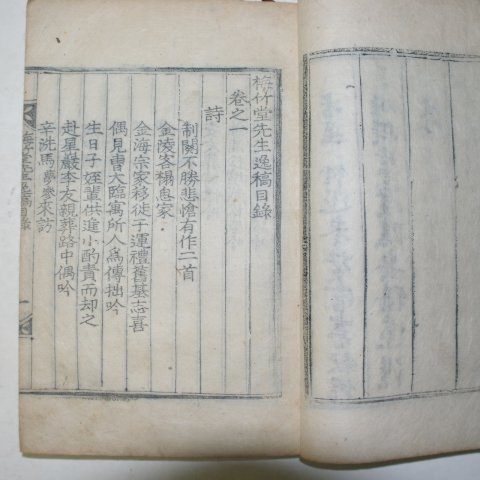 1917년 목판본 신동현(申東顯) 매죽당선생일고(梅竹堂先生逸稿) 2권1책완질