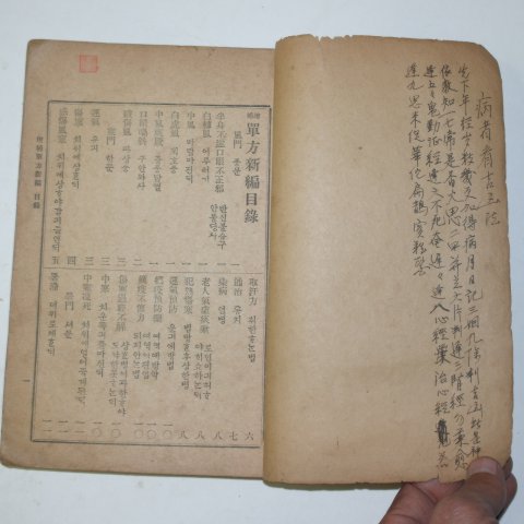 1922년간행 증보단방신편(增補單方新編) 1책완질