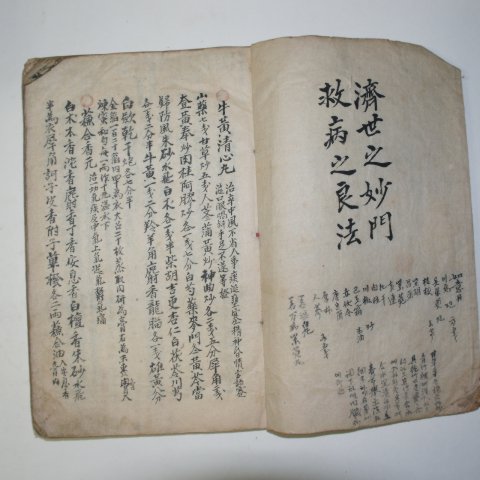 고필사본 의서 의학입문보감초(醫學入門寶鑑抄) 1책완질
