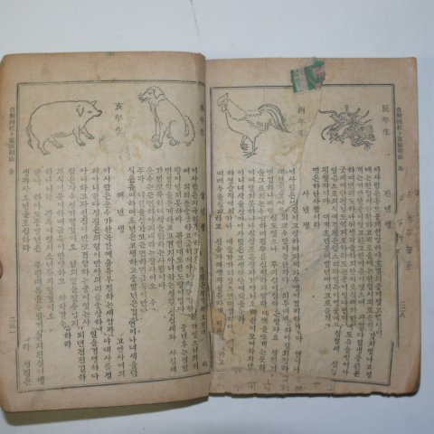 1952년 세창서관 자해사주점좌관상법(四柱占座觀相法) 1책완질