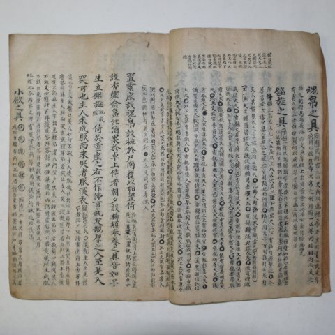 책판이 큰 필사본 상례비요(喪禮備要) 1책