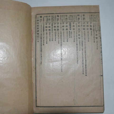 1957년 정유보 연활자본 삼척심씨세보(三陟沈氏世譜)권1,2 1책