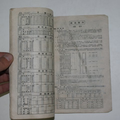 1944년 조선총독부교통국 조선철도 시간표