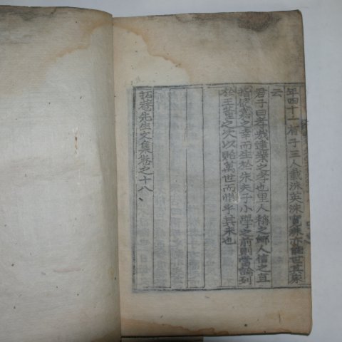 목판본 학자,의병장 의성김씨 김도화(金道和) 척암선생문집(拓庵先生文集)권17,18 1책