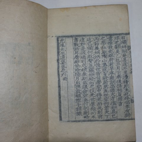 1928년 목판본 신적도(申適道) 호계선생유집(虎溪先生遺集)권5,6 1책