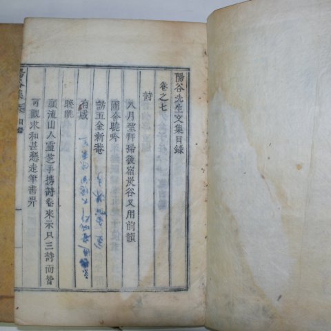 1935년 목활자본 소세양(蘇世讓) 양곡선생문집(陽谷先生文集) 4책