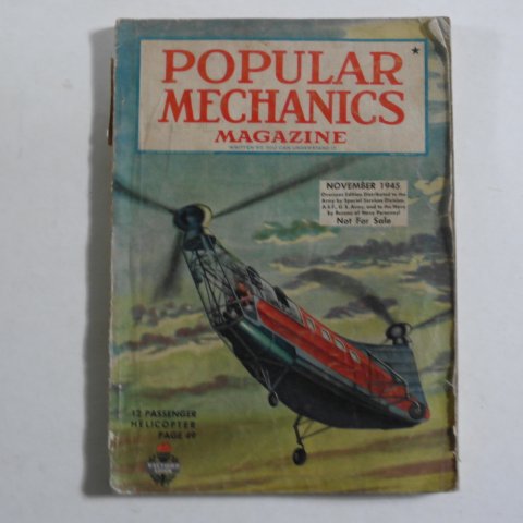 1945년 미국간행 파퓰러메카닉스 popular mechanics 11월호