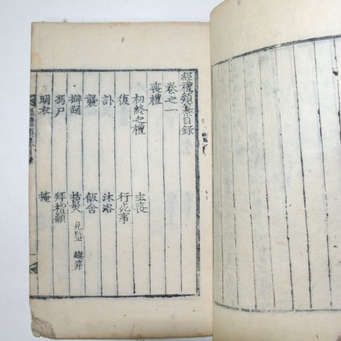 1882년 목판본 의령개간 경례류찬(經禮類纂)권1 1책