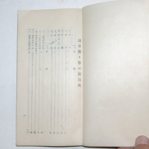 1936년 경상북도 영일군(迎日郡) 군세일반(郡勢一班)