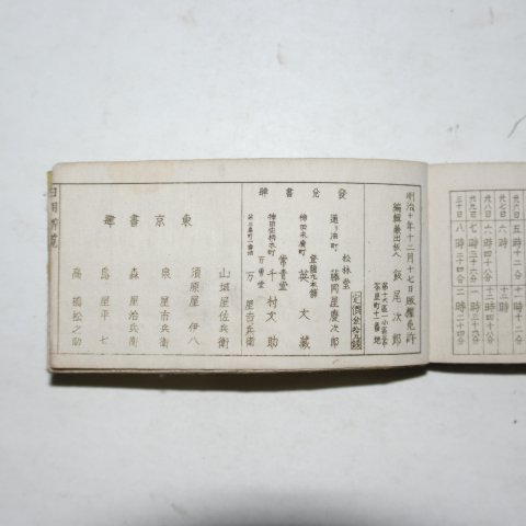 1877년 日本간행 일용변람(日用辨覽) 1책완질