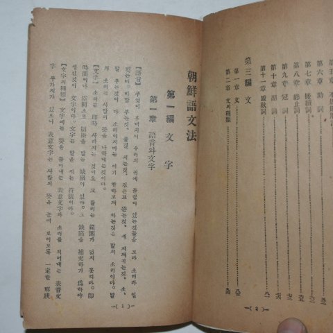 1933년 신명균(申明均) 조선어문법(朝鮮語文法)