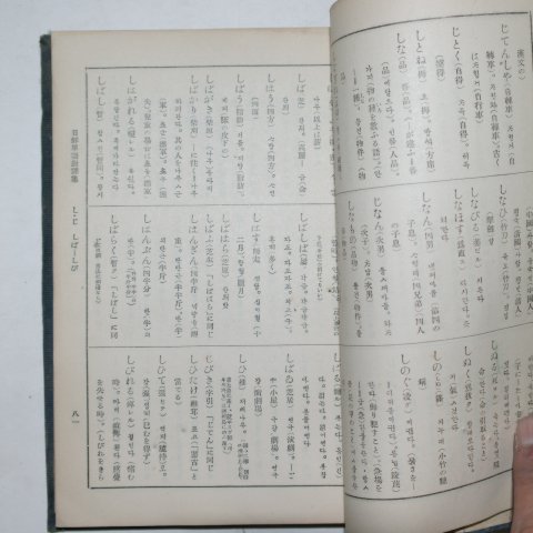 1931년 경성간행 일선단어대역표