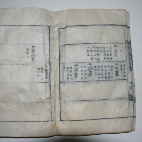 1924년 목활자본 풍산홍씨가승보(豊山洪氏家乘譜) 1책완질
