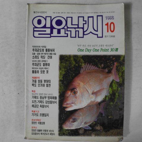 1996년 일요낚시 10월호 잡지