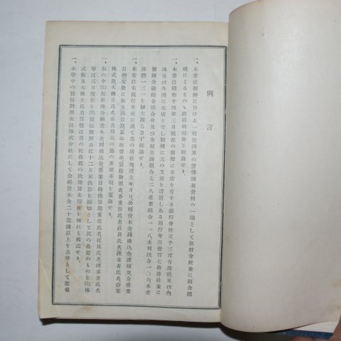 1939년 조선은행회사조합요록(朝鮮銀行會社組合要錄)