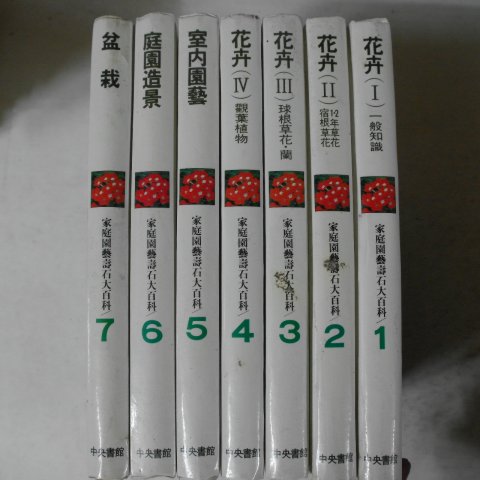 1983년 윤평섭(尹平燮) 가정원예수석대백과 7권7책완질