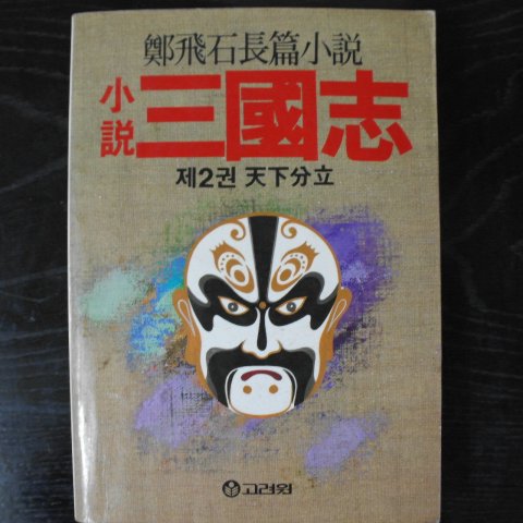 1987년 정비석(鄭飛石)장편소설 소설 삼국지 제2권