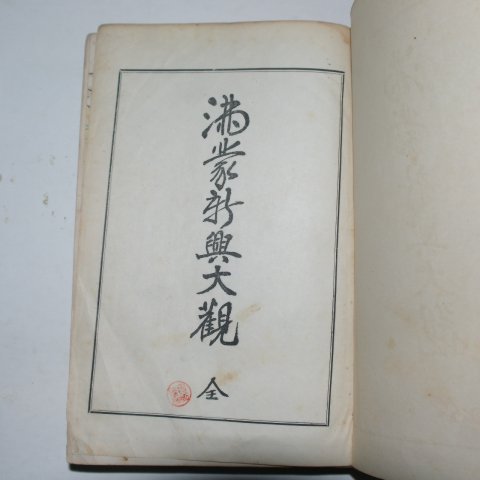 1932년 국한문혼용 김유동(金유東) 만몽신흥대관(滿蒙新興大觀) 1책완질