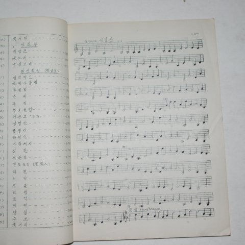 1958년 전재완(全載完) 프린트본 영산회상 국악보