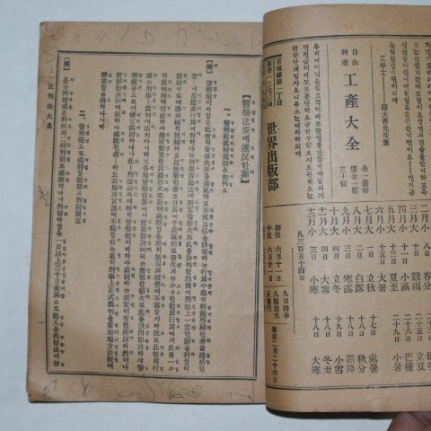 1926년 경성간행 국민필독 민형법대전(民刑法大典)