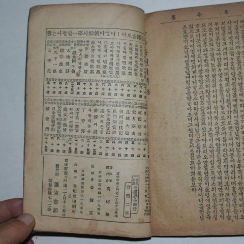 1925년 애동서관 옥루몽(玉樓夢) 2권