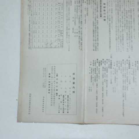 1935년 조선여행안내(朝鮮旅行案內)