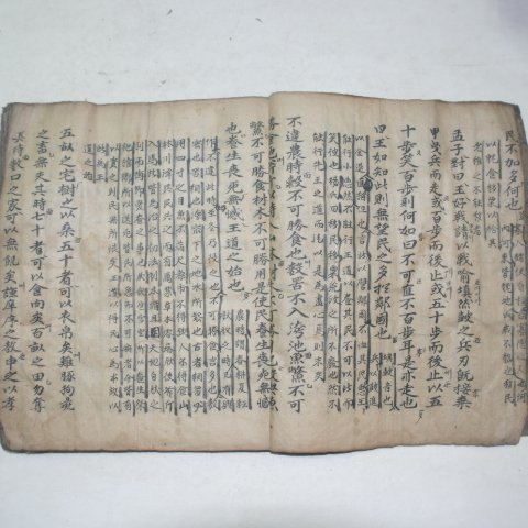 300년연대의 고필사본 맹자(孟子) 1책