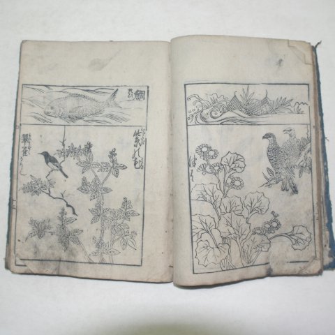 1735년(亨保20年)일본목판본 회구합양비전(繪具合樣秘傳)1책완질
