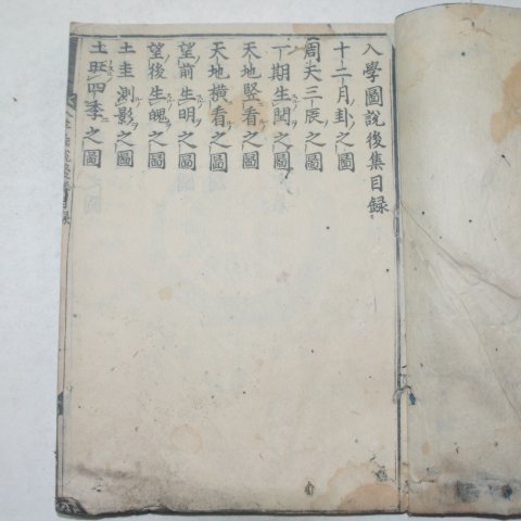 1634년(寬永癸酉年)일본목판본 삼봉정도전 입학도설(入學圖說)1책완질