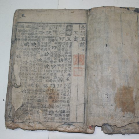 목판본 전운옥편(全韻玉篇)2책완질