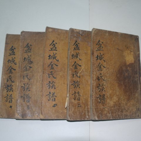1771년 목활자본 분성김씨족보(盆城金氏族譜) 5책