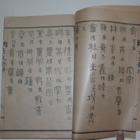 1929년 허목(許穆)書 고문운율(古文韻律)상하 2책완질