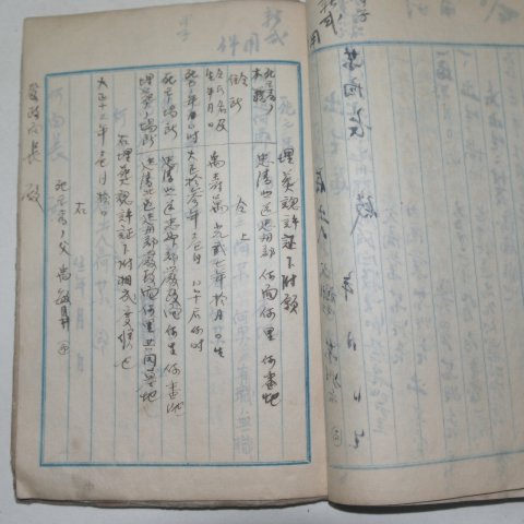 1919년 이장,호구,의학등 각종내용이 수록된 필사본 1책(충주)