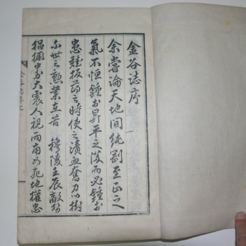 1934년 홍문사 금곡지(金谷誌) 1책완질