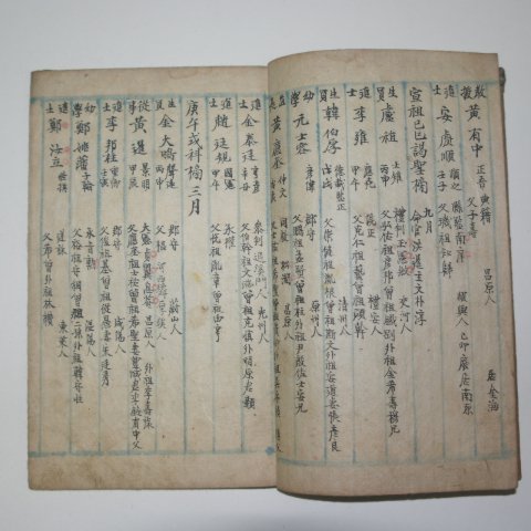 필사본 1514년 中宗甲戌別試傍目이 수록된 방목(傍目)1책