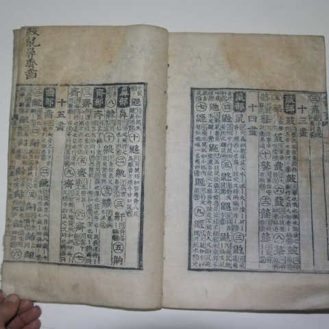 목판본 목판본 전운옥편(全韻玉篇) 2책완질