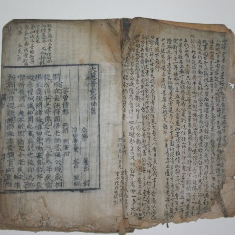 대흑구가 일부있는 목판본 대혜보각선사서(大慧普覺禪師書)1책완질